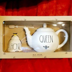 Rae Dunn Teapot & Honey Pot, Collection Rare